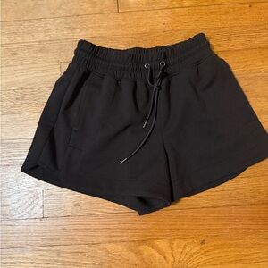 Yogalicious Women's Black Drawstring Lounge Shorts